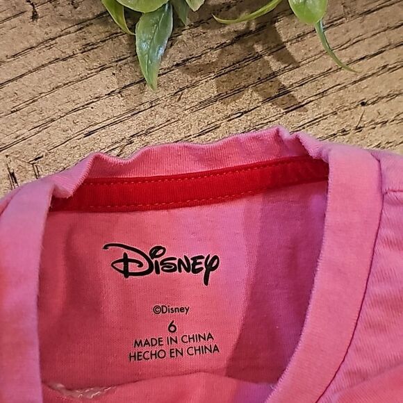 Minnie mouse pink t shirt size 6 - Picture 3 of 5